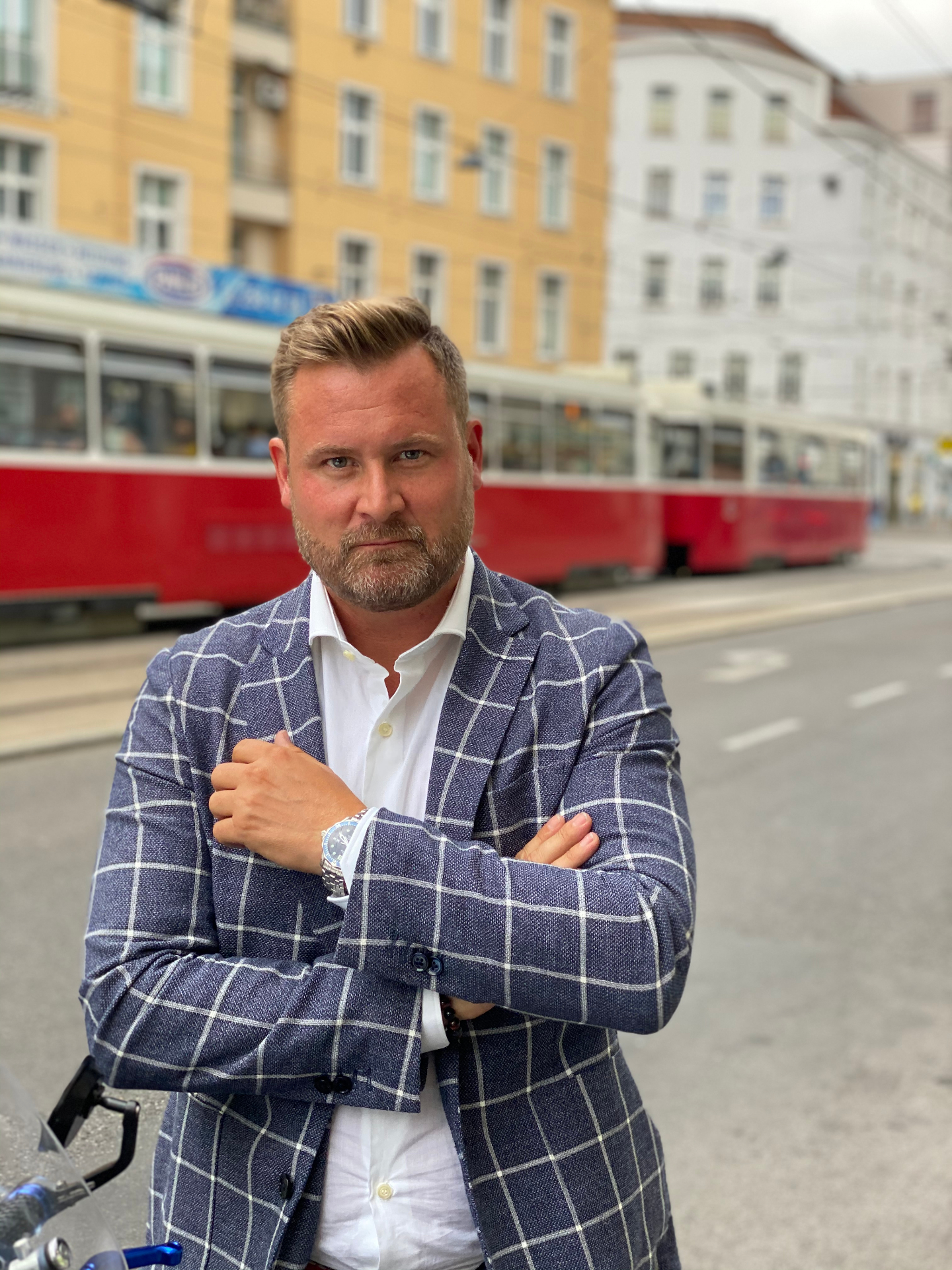Florian Matthies, founder of Madvertising, photographed in Vienna